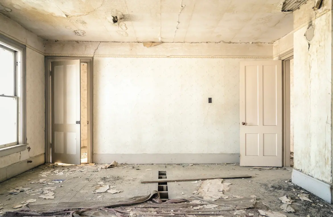 Waste disposal crew managing a cleanout project in Spring Valley